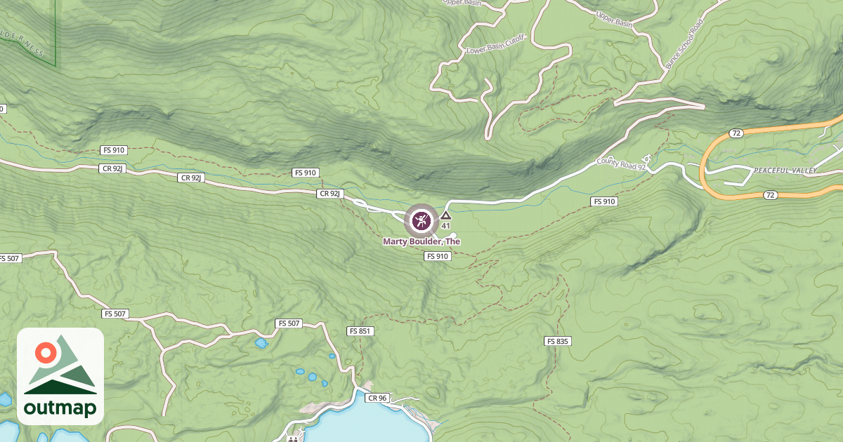 Map of Marty Boulder, The