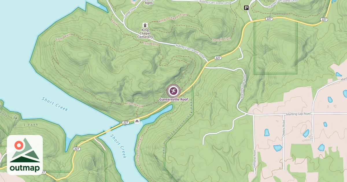 Map of Guntersville Roof