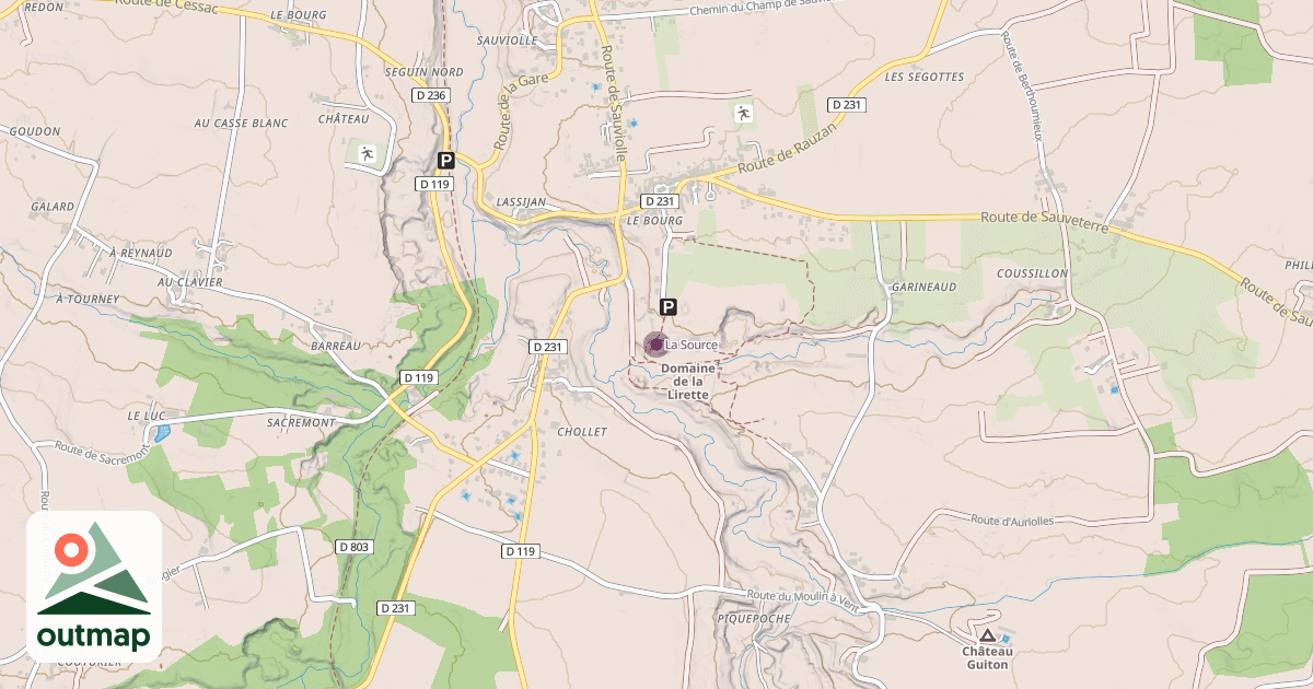 Map of La Source