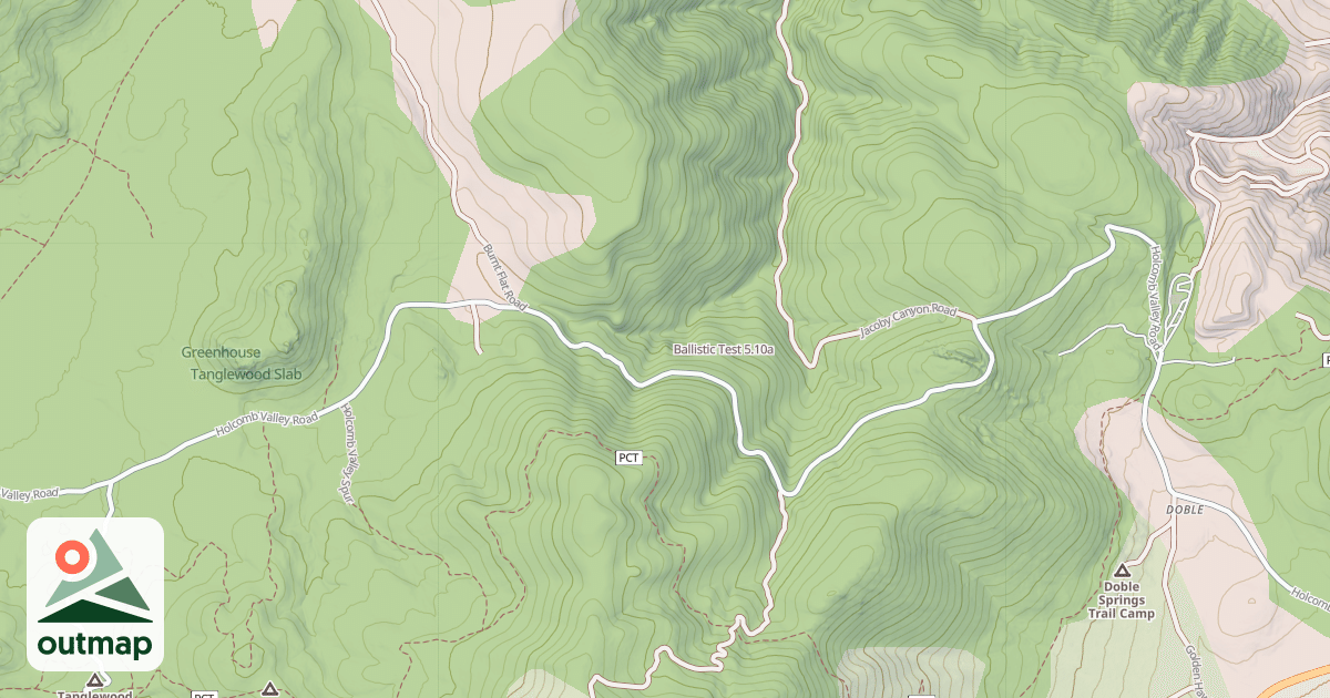 Map of Ballistic Test