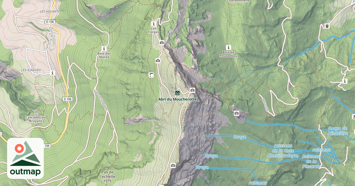 Map of Abri du Moucherotte