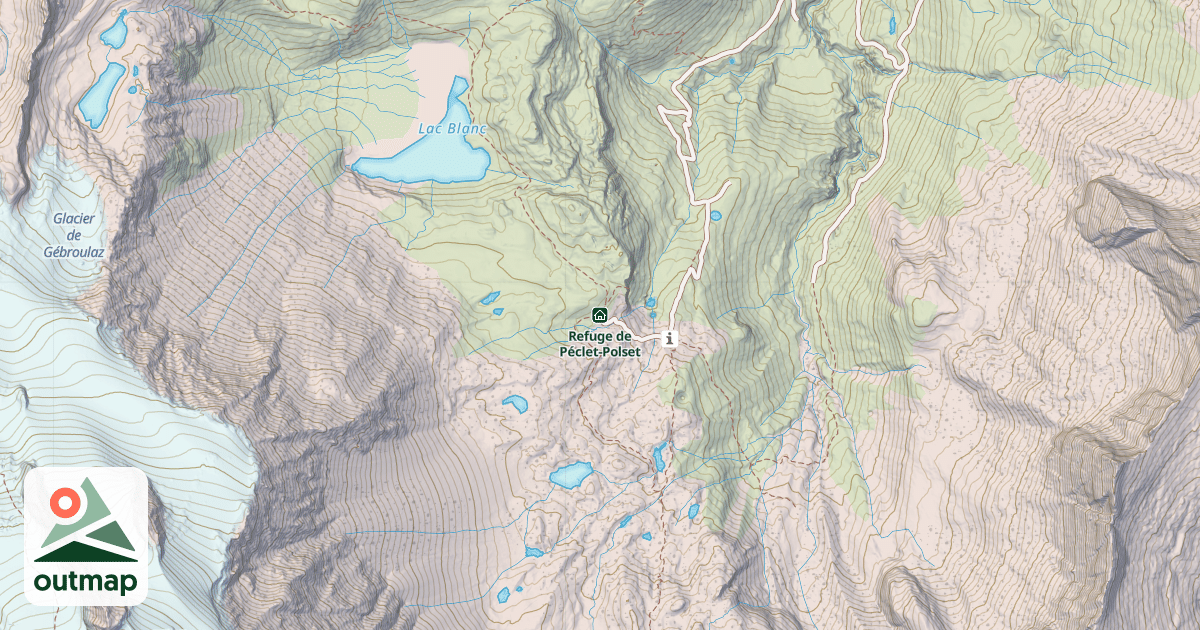 Map of Refuge de Péclet-Polset