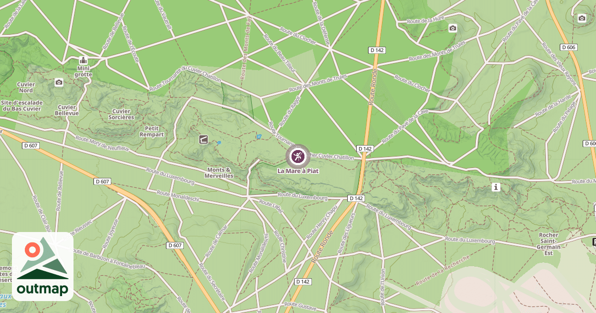 Map of La Mare à Piat
