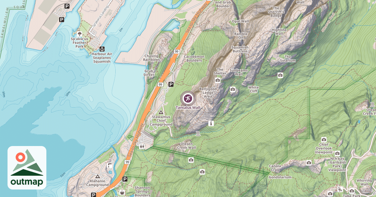 Map of Tantalus Wall