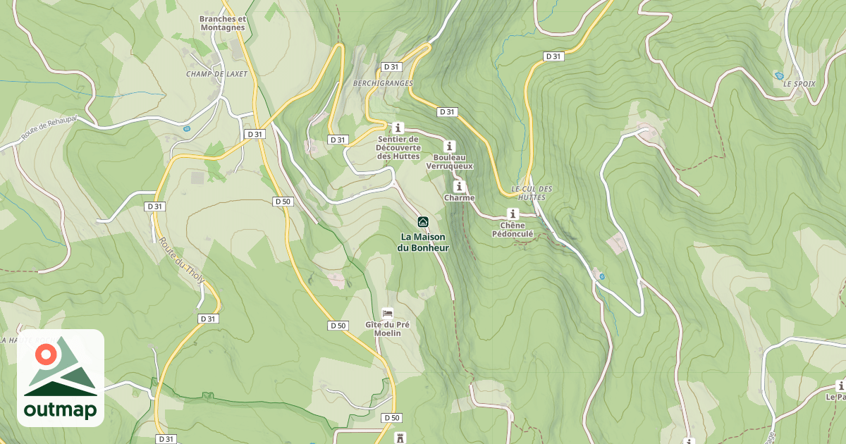 Map of La Maison du Bonheur