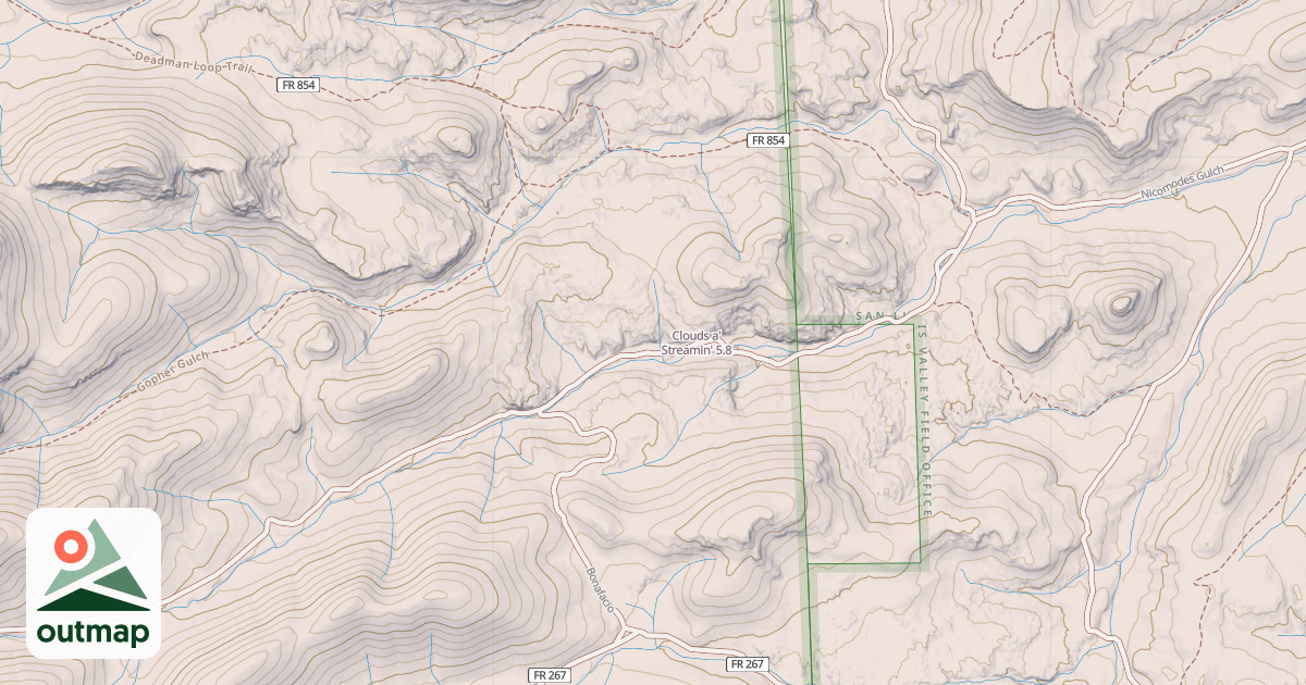 Map of Clouds a' Streamin'