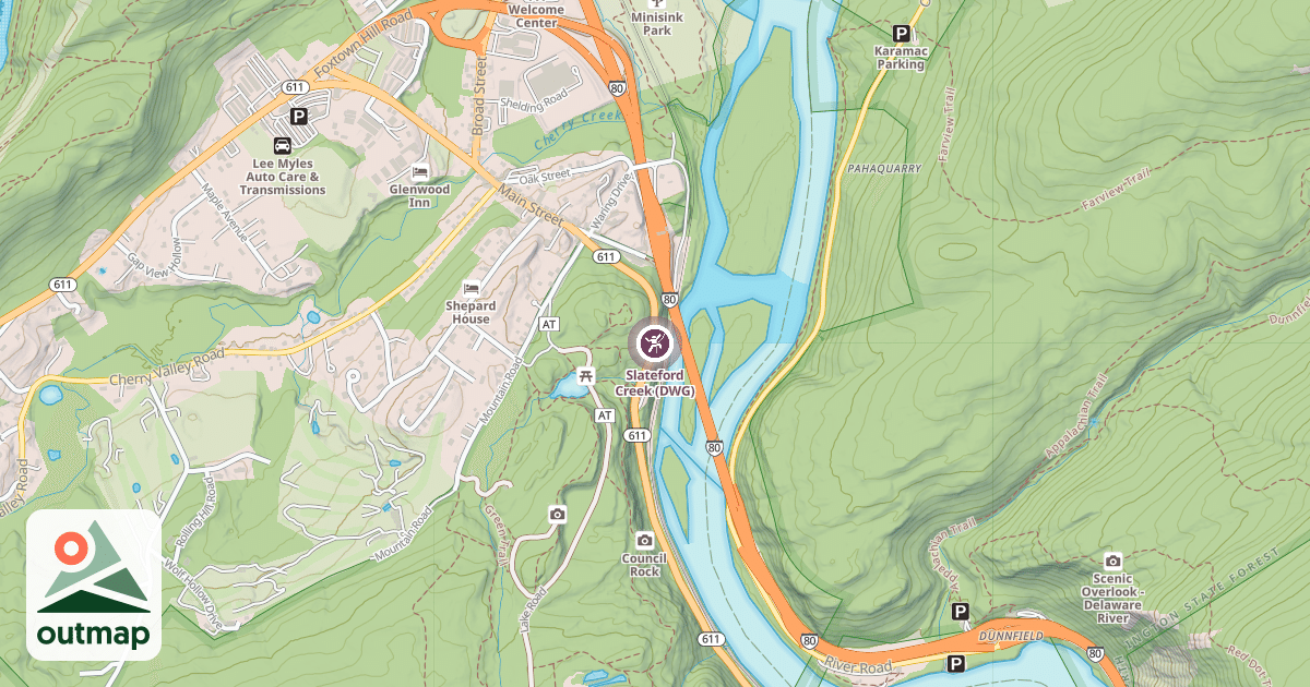 Map of Slateford Creek (DWG)