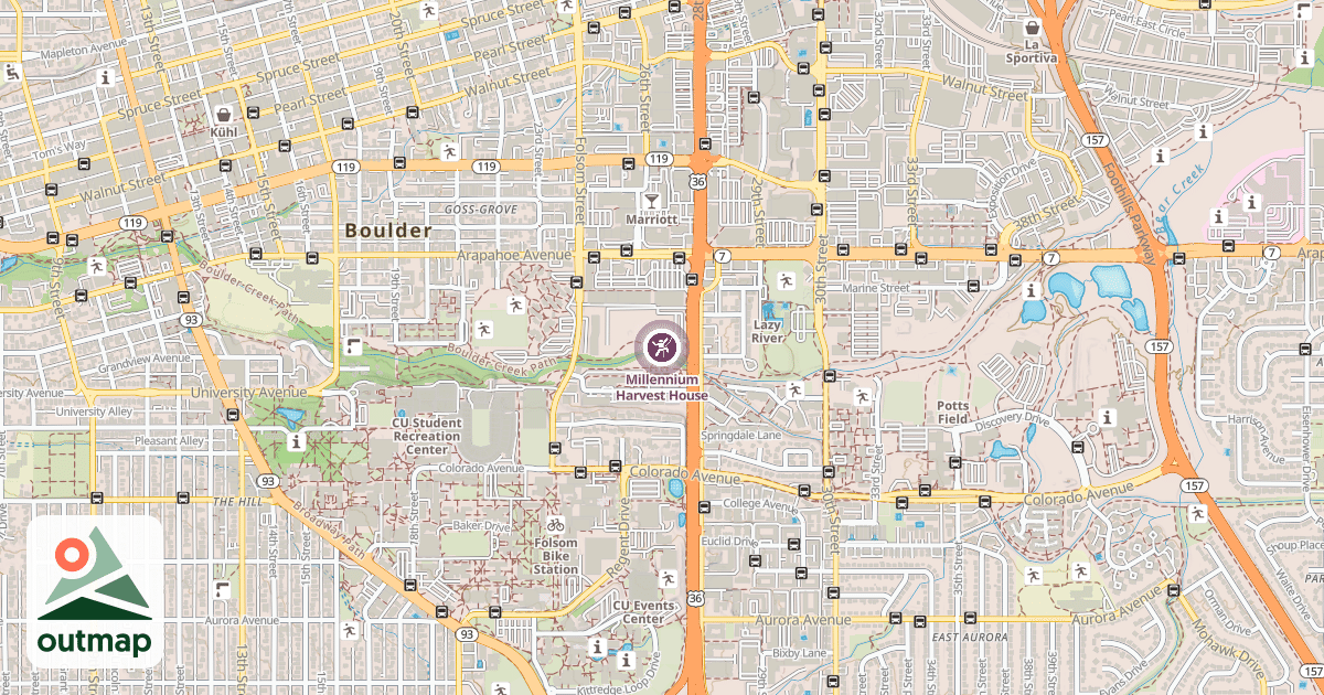Map of Millennium Harvest House