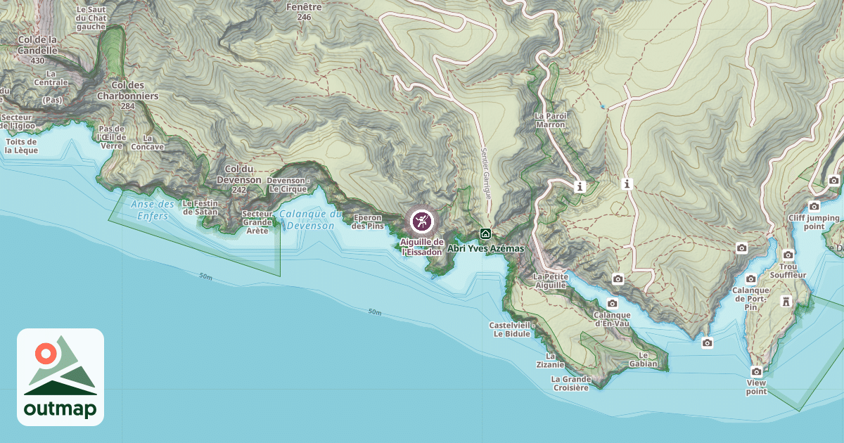 Map of Aiguille de l'Eissadon