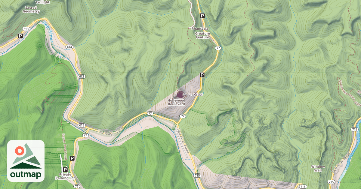Map of Cussin' Crack