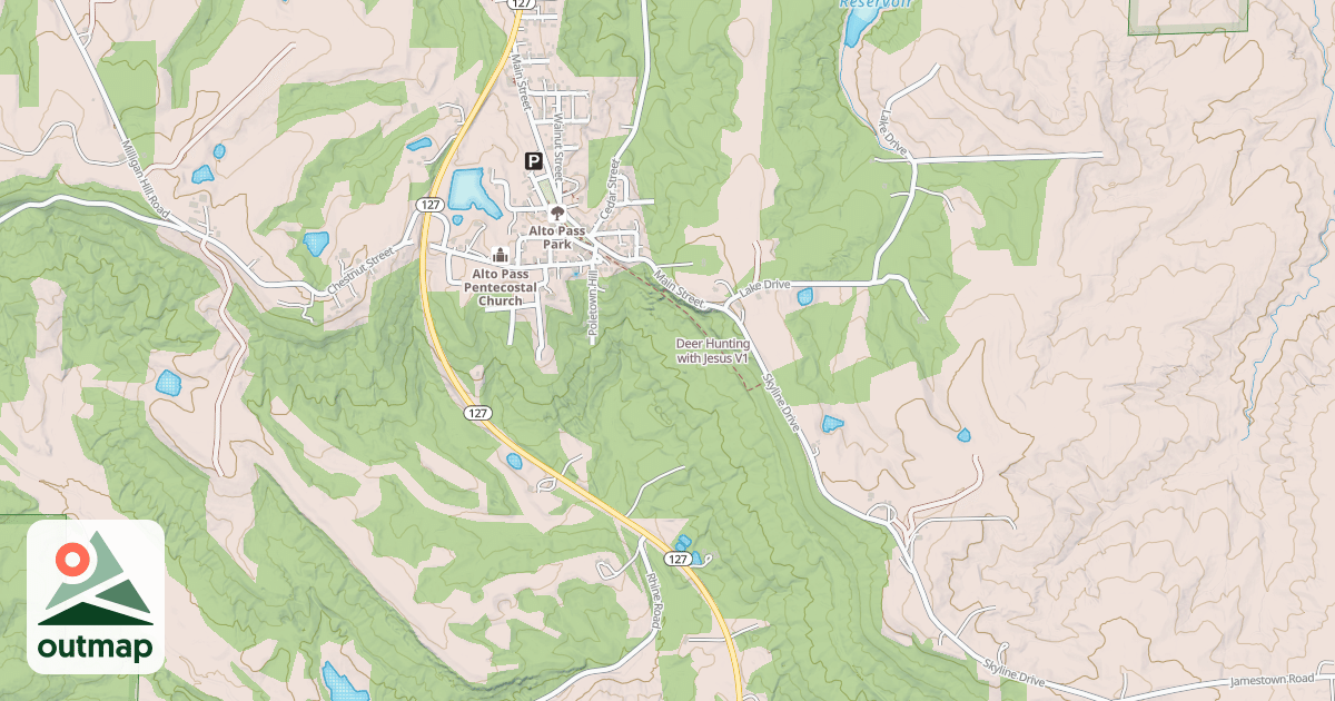 Map of Deer Hunting with Jesus