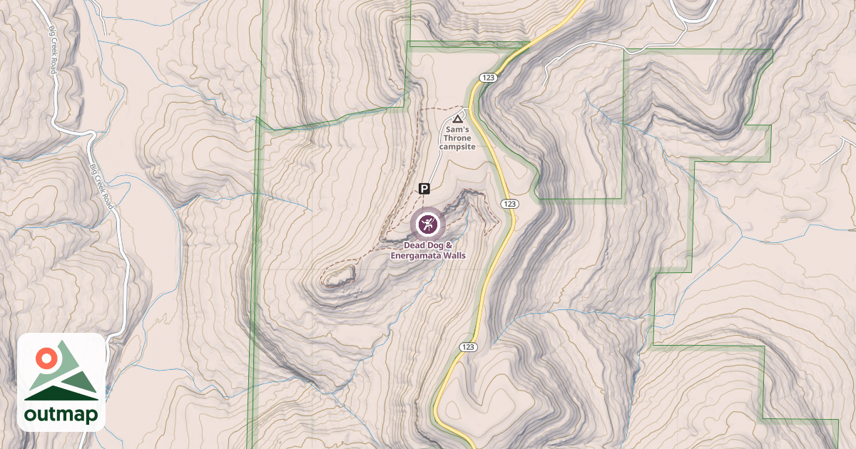 Map of Dead Dog & Energamata Walls