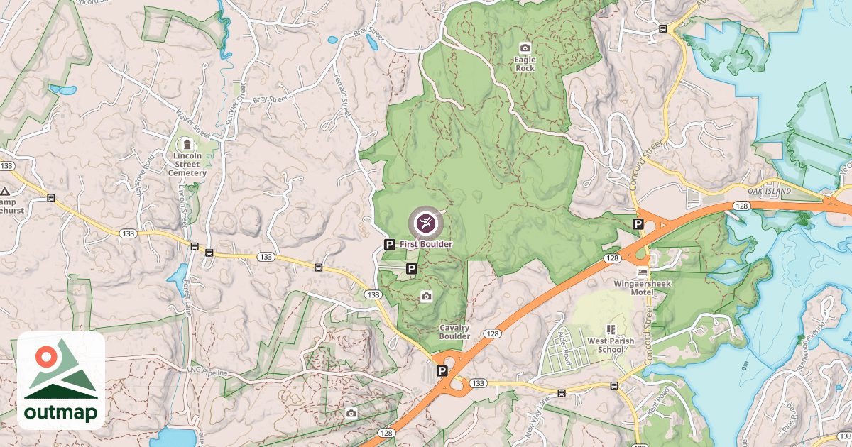 Map of First Boulder