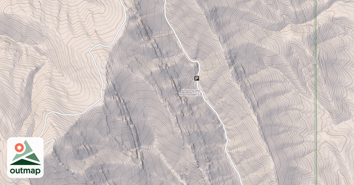 Map of All Along the Watchtower