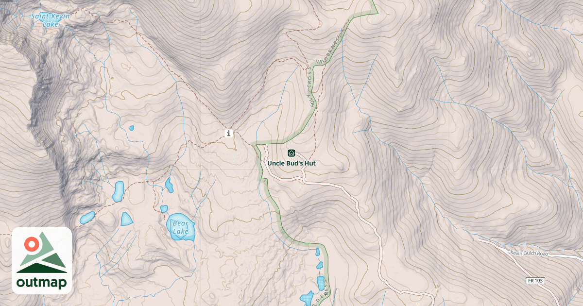 Map of Uncle Bud's Hut