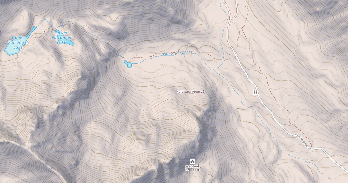 Map preview of Northwest Arete