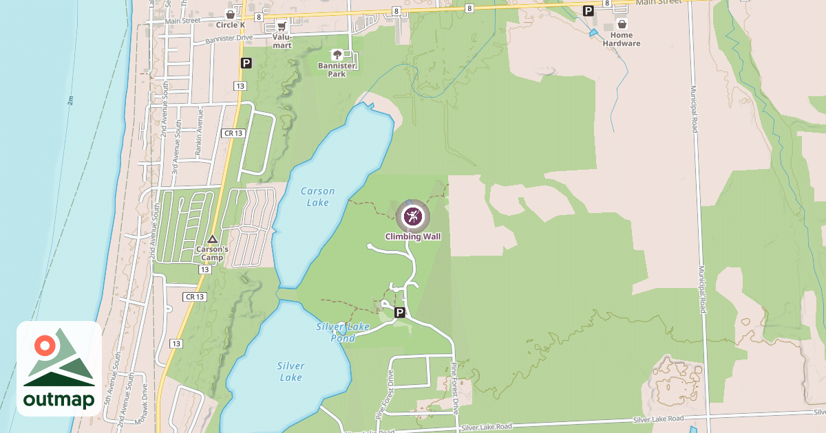 Map of Climbing Wall