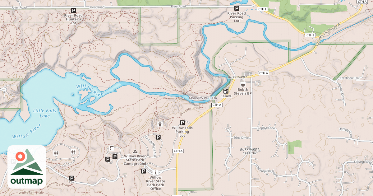 Map of Mono Route