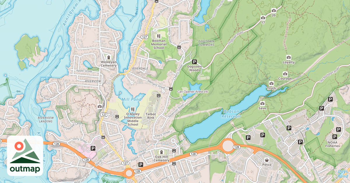Map of Can Opener Arete