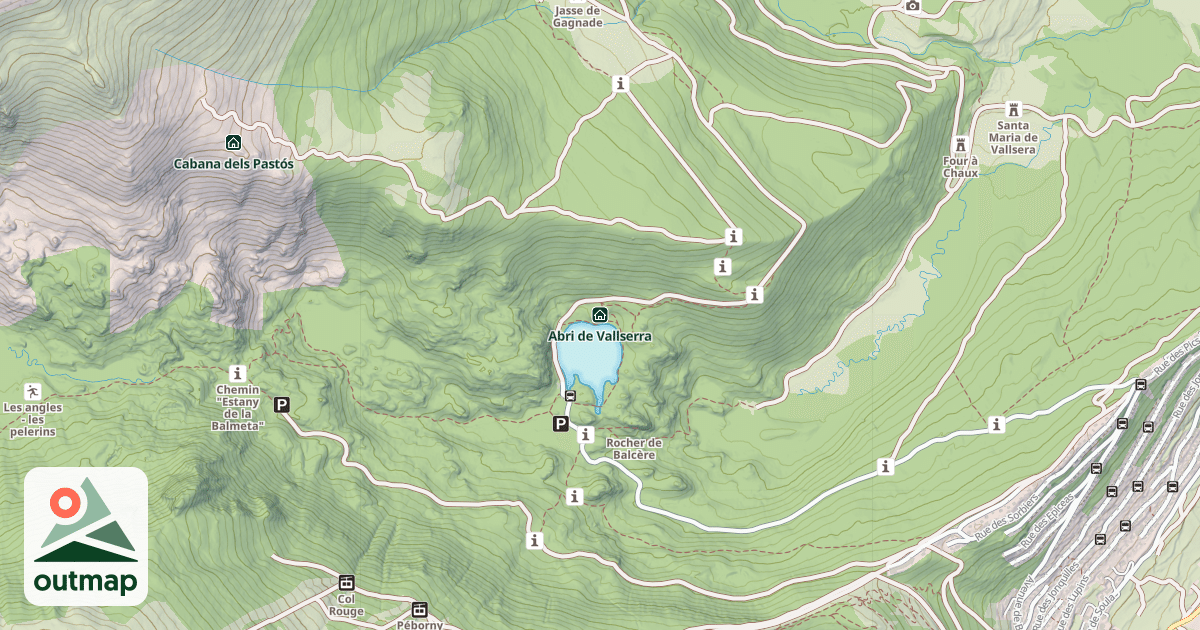 Map of Abri de Vallserra
