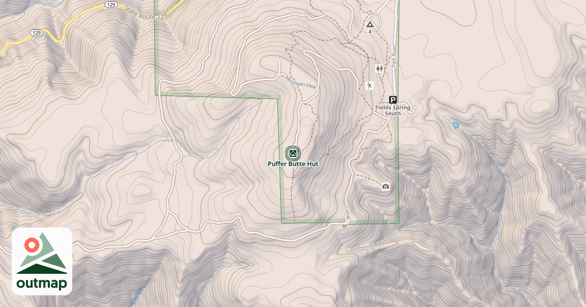 Map of Puffer Butte Hut