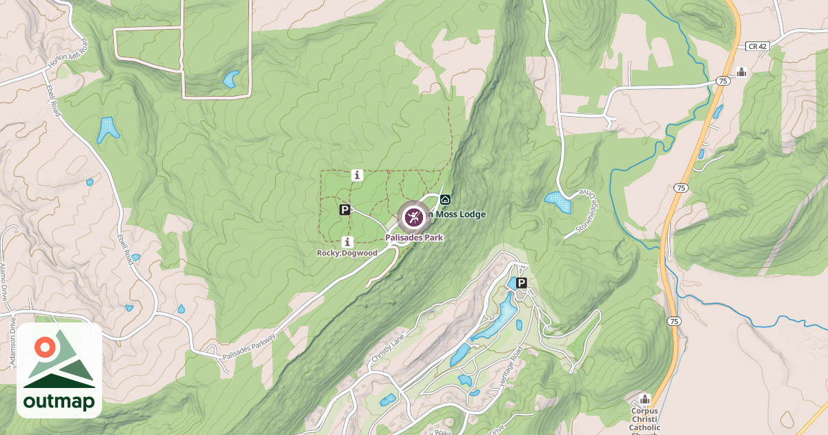 Map of Palisades Park