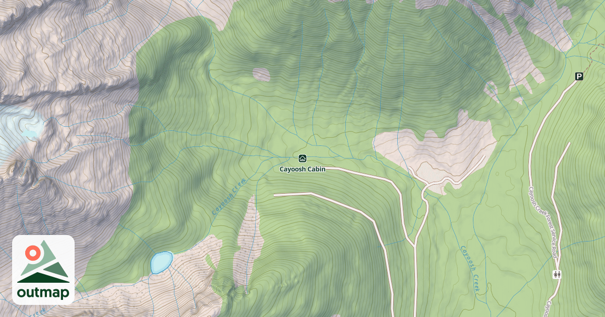Map of Cayoosh Cabin