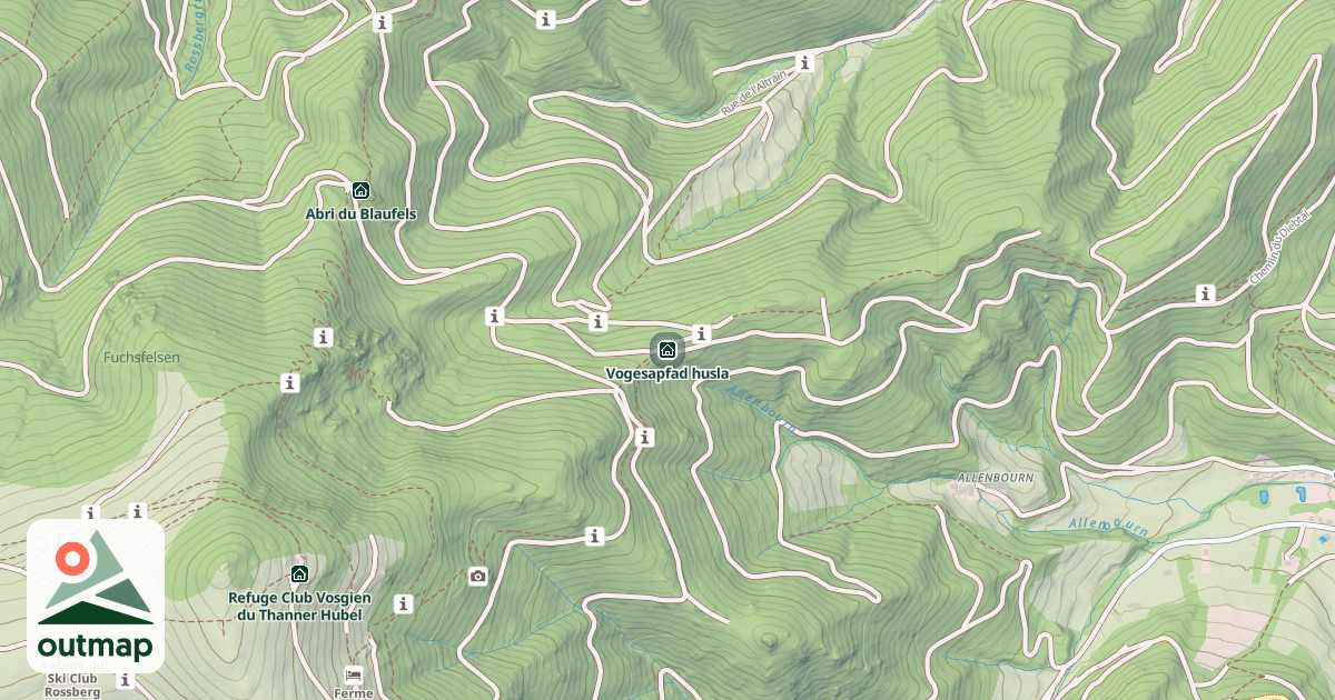 Map of Vogesapfad husla