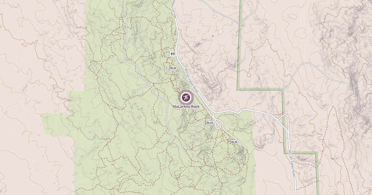 Map preview of MaLarkey Rock