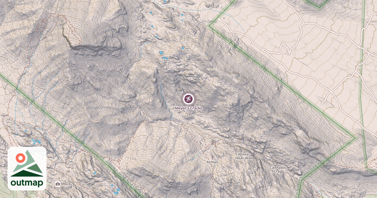 Map of Meyer's Cracks
