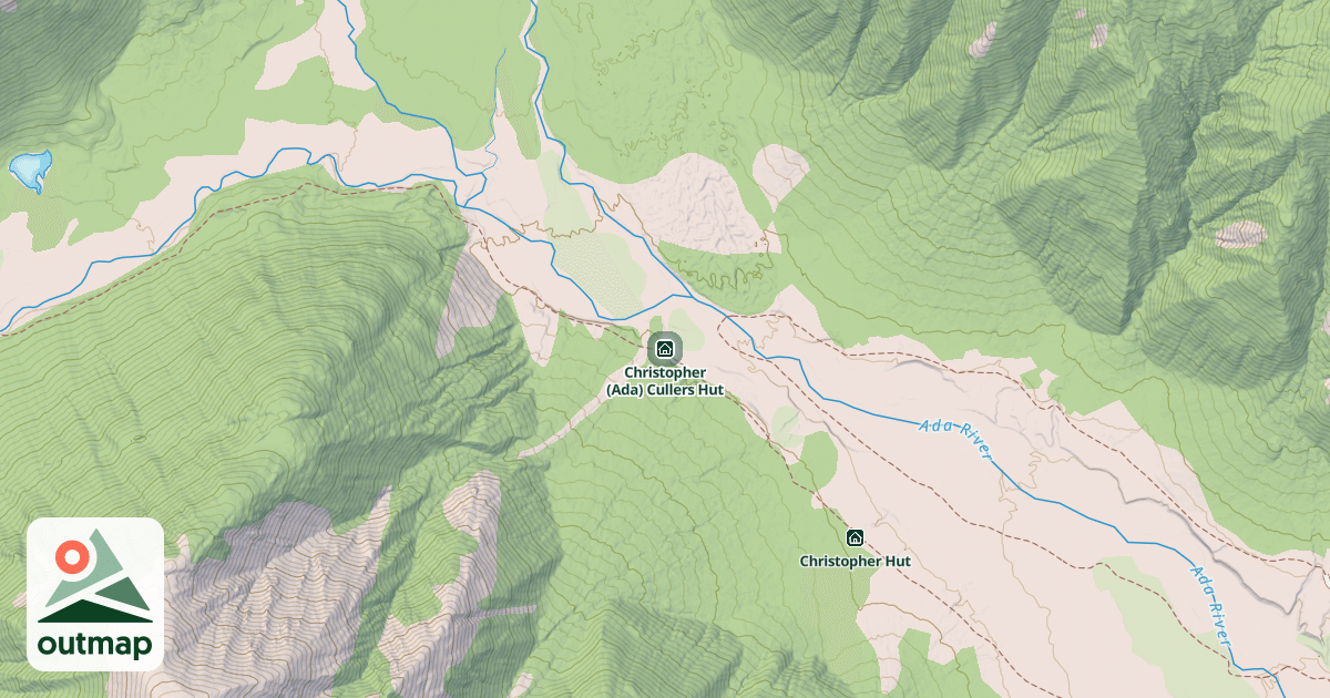 Map of Christopher (Ada) Cullers Hut
