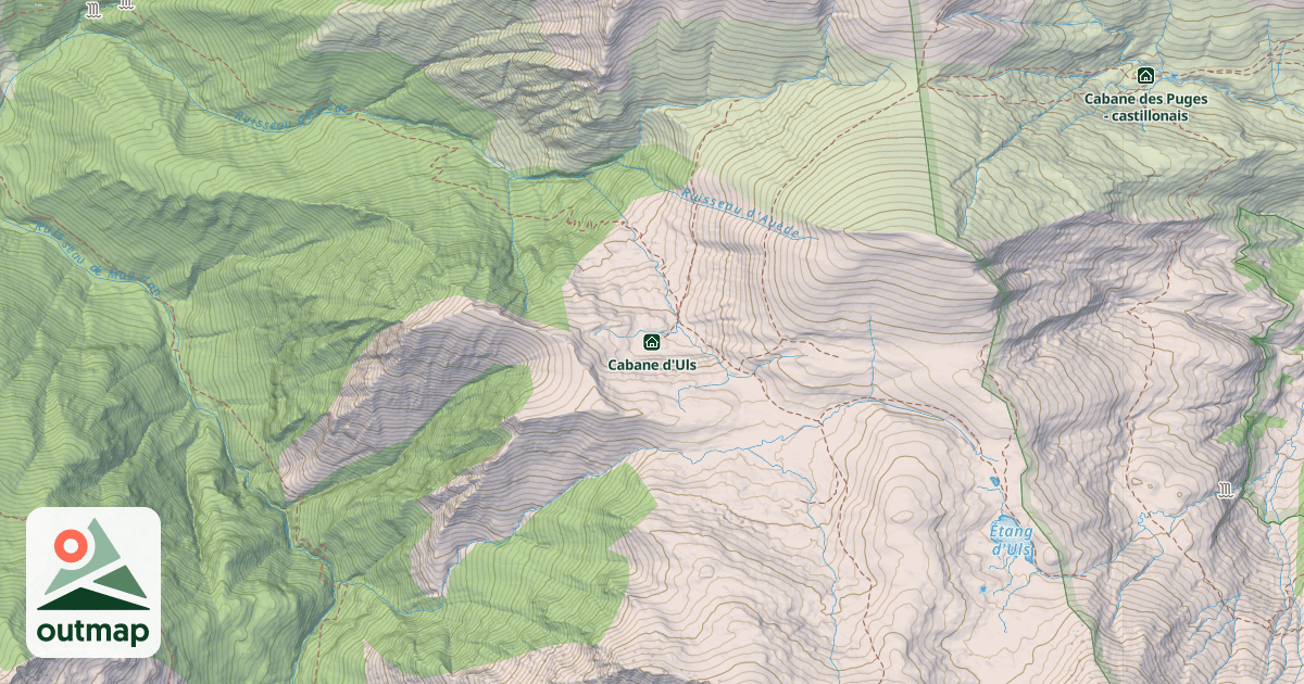 Map of Cabane d'Uls