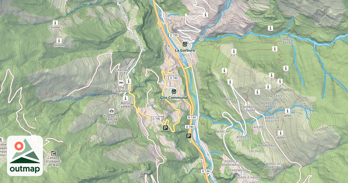 Map of Gîte Communal