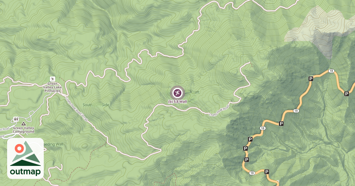 Map of (b) 5.8 Wall