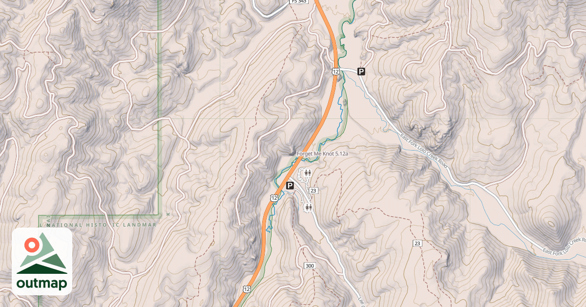 Map of Forget Me Knot