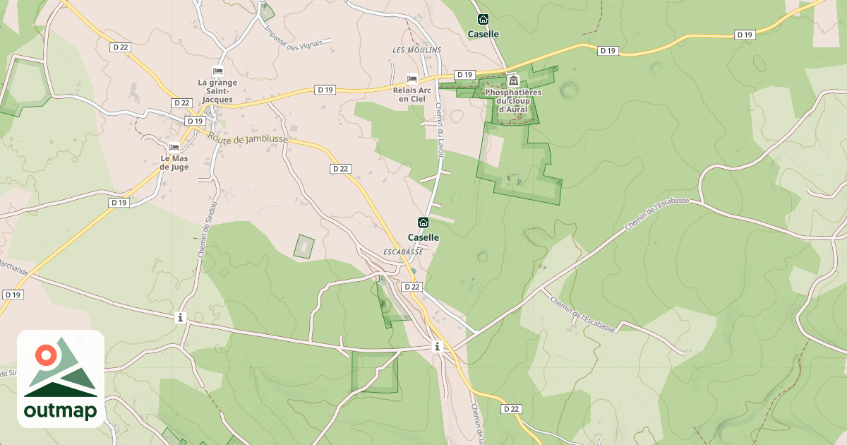Map of Caselle