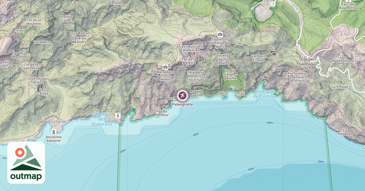Map of Palangrotte