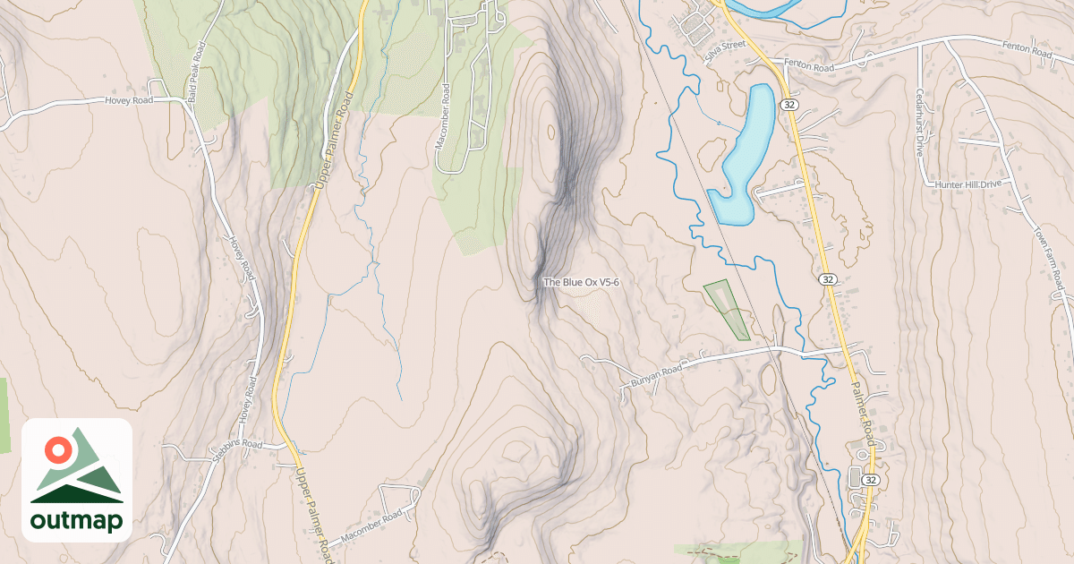 Map of The Blue Ox