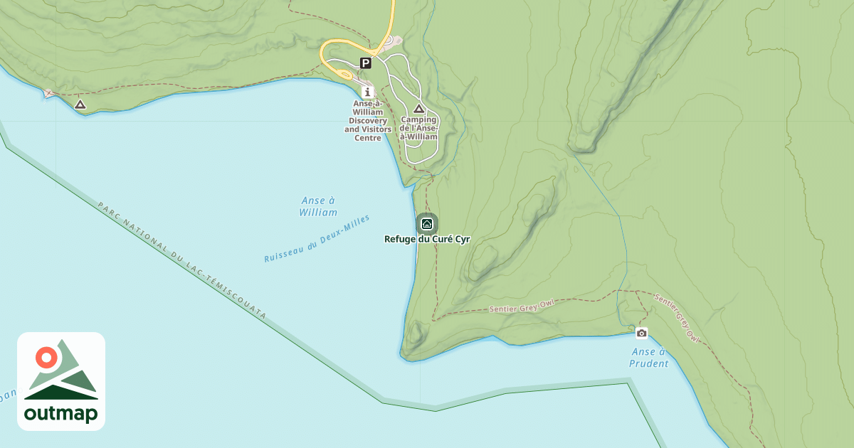 Map of Refuge du Curé Cyr