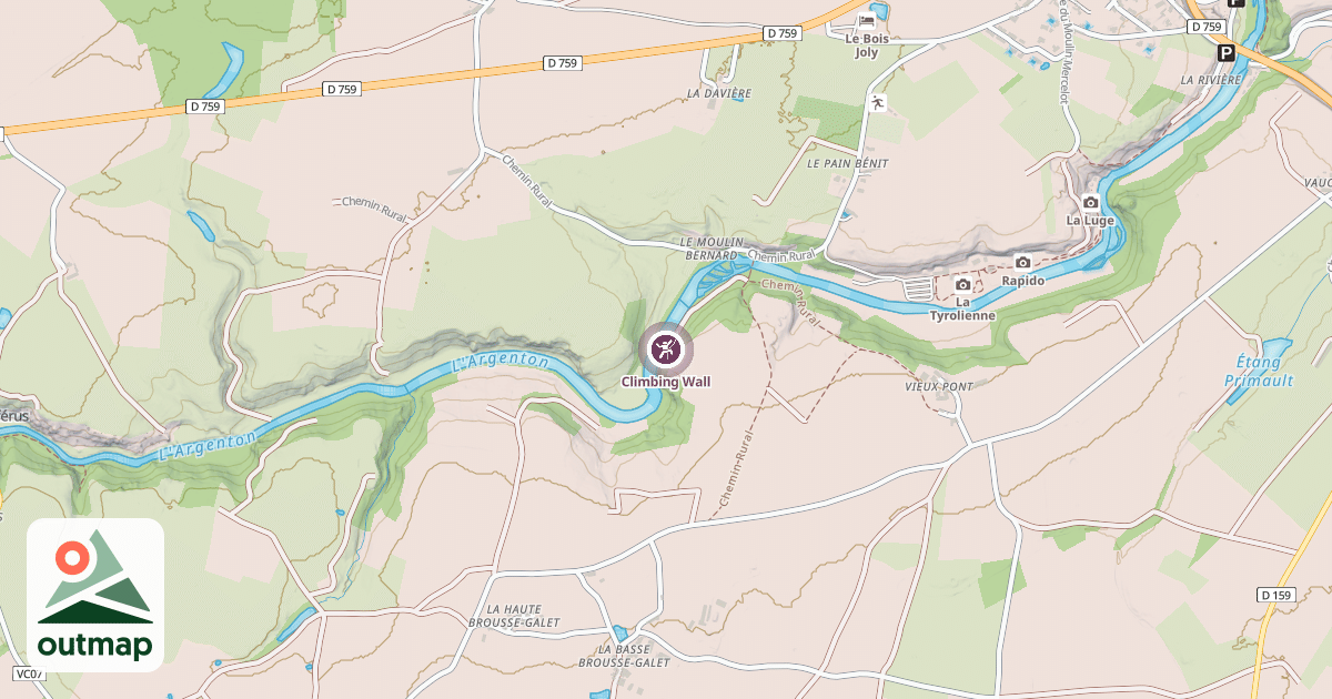 Map of Climbing Wall