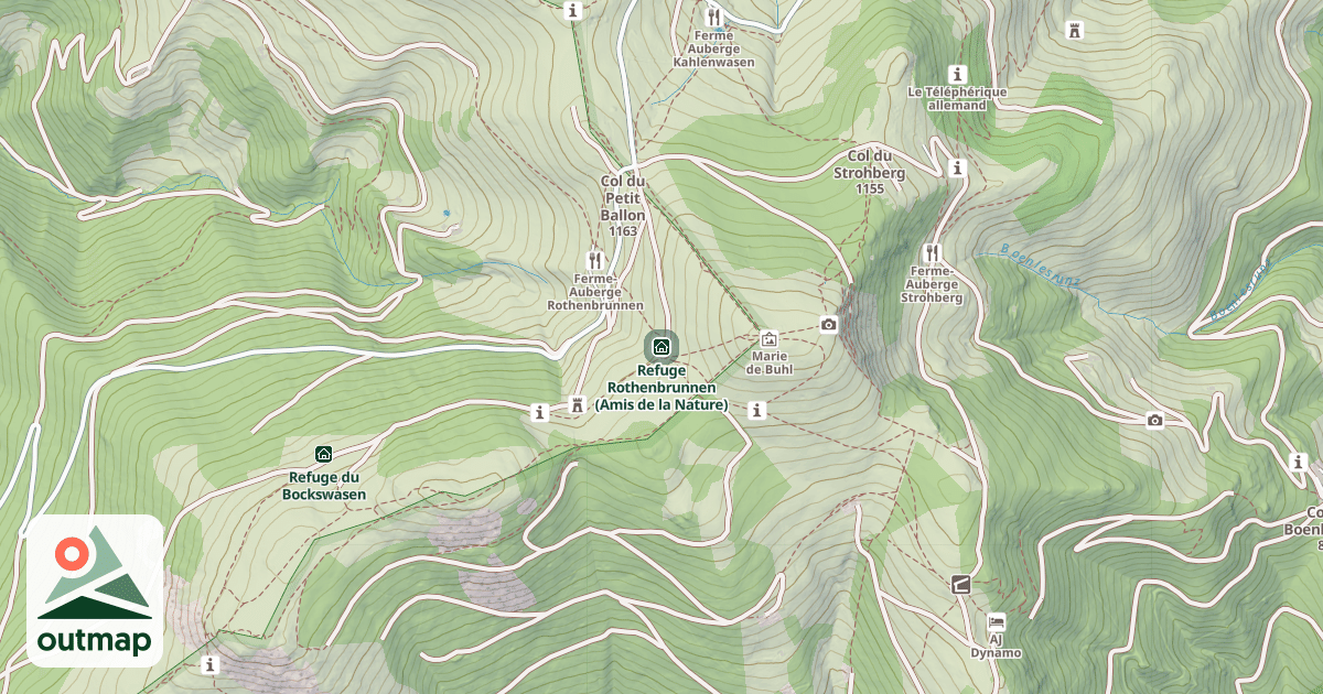 Map of Refuge Rothenbrunnen (Amis de la Nature)