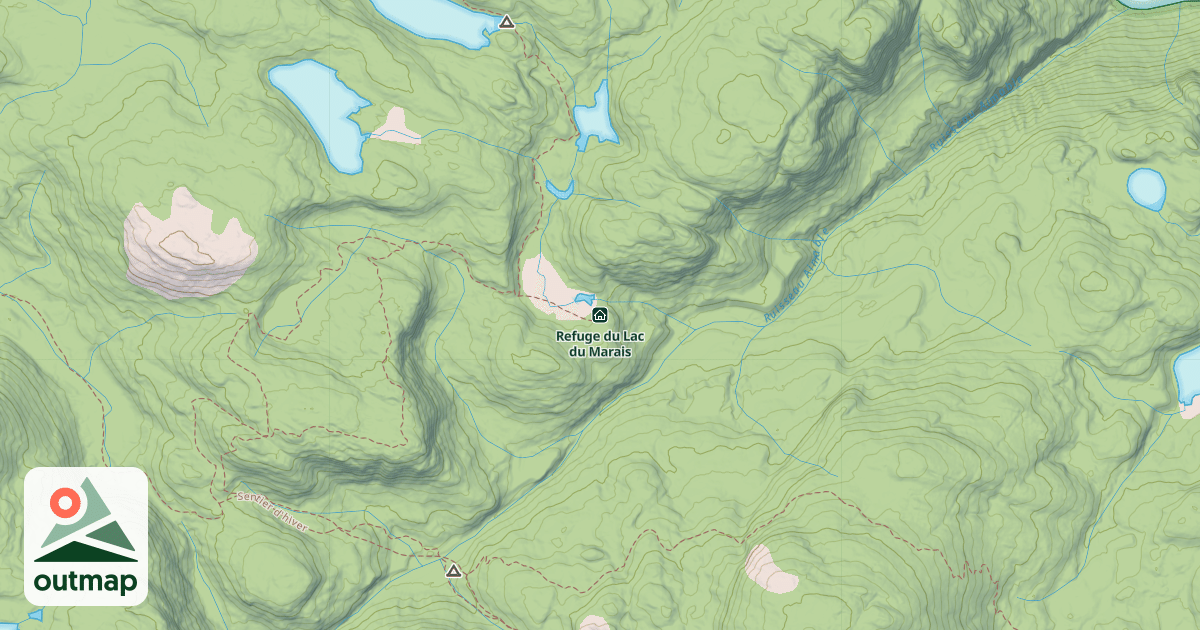 Map of Refuge du Lac du Marais