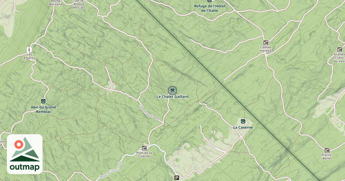 Map of Le Chalet Gaillard