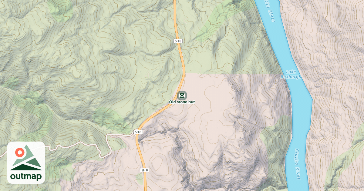 Map of Old stone hut