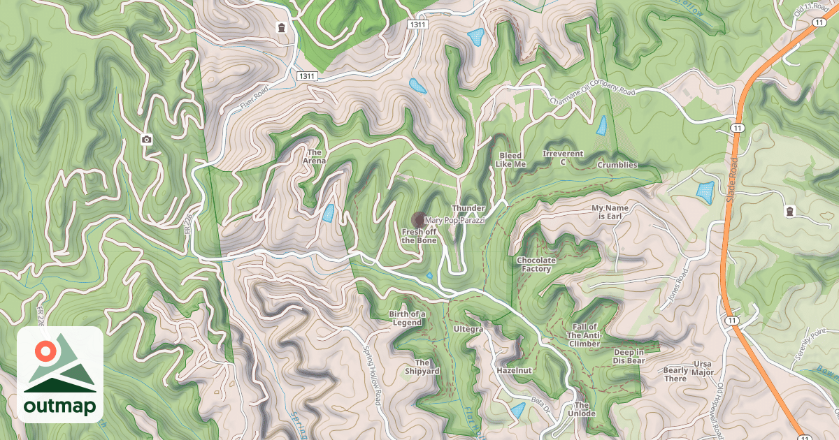 Map of Mary Pop-Parazzi