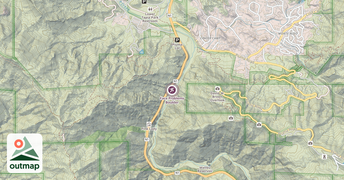 Map of Face Problems Boulder