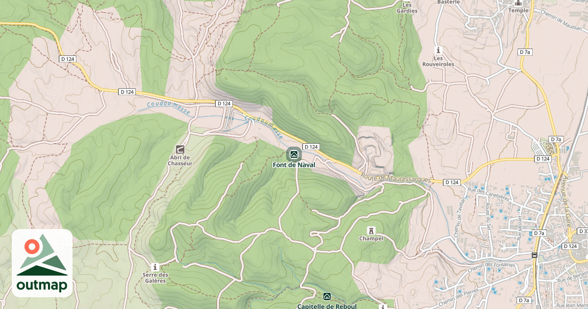 Map of Font de Naval