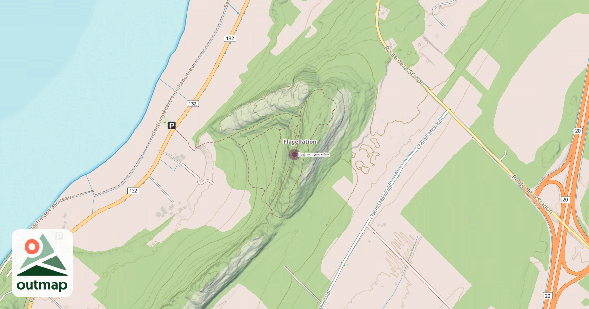 Map of La renversée