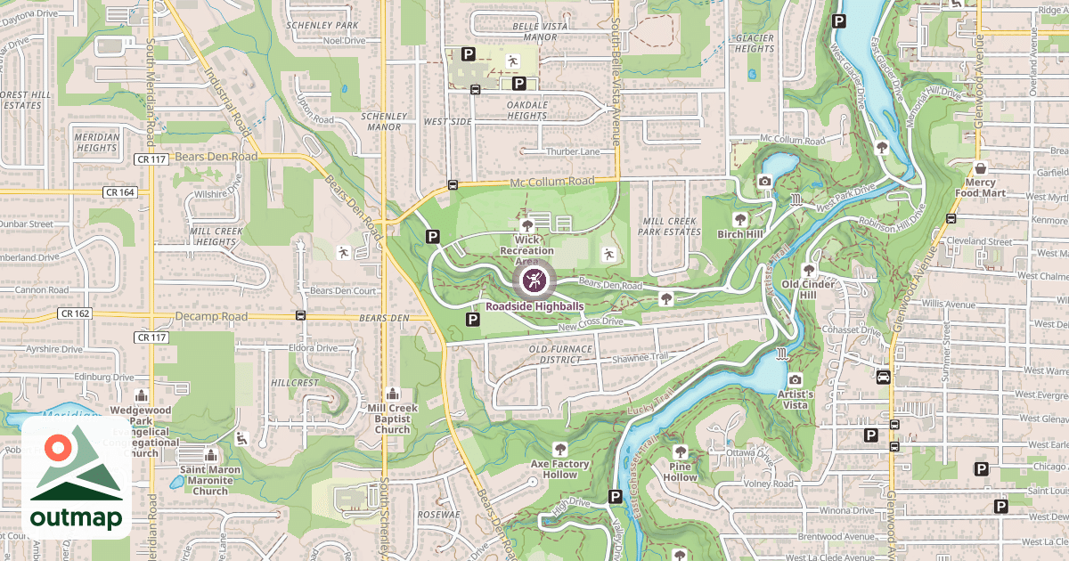 Map of Roadside Highballs
