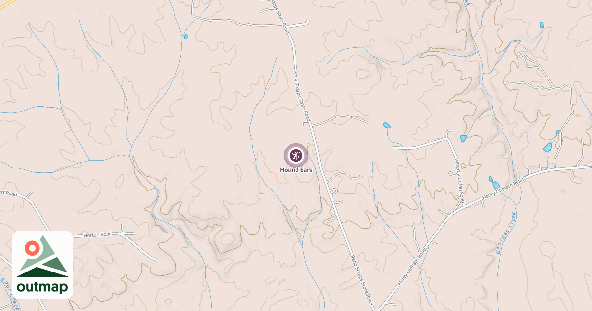 Map of Hound Ears